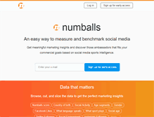 Tablet Screenshot of numballs.com